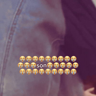 Crying Faces With Son Text GIF