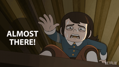 Crying Girl Almost There GIF