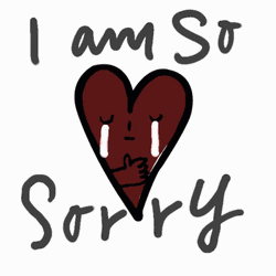 Crying Heart I Am Sorry  GIF
