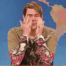 Crying Laughing Bill Hader Saturday Night Live GIF