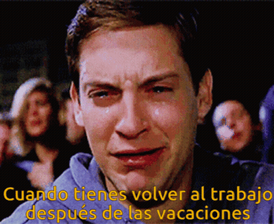 Crying Man Cuando Tienes Volver Al Trabajo Después De Las Vacaciones GIF