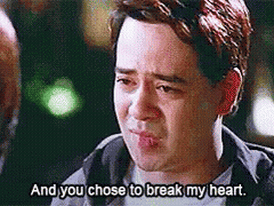Crying Man Saying And You Chose To Break My Heart GIF