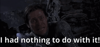 Crying Man Saying I Had Nothing To Do With It GIF