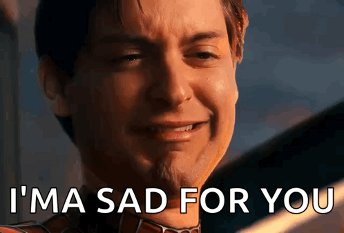 Crying Man Saying Im Sad For You GIF