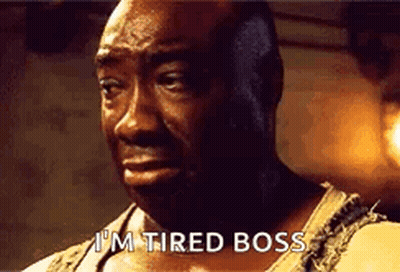 Crying Man Saying Im Tired Boss GIF