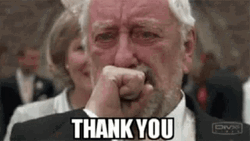 Crying Old Man Oh Thank You GIF
