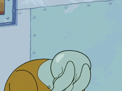 Crying Out Handsome Squidward GIF