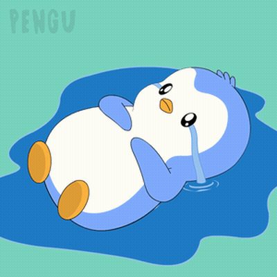 Crying Penguin In Water GIF