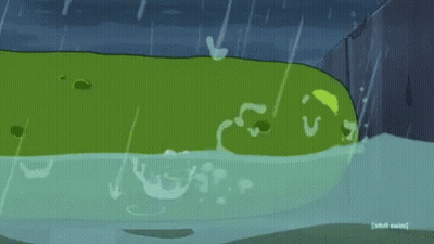 Crying Pickle In Water Adult Swim GIF