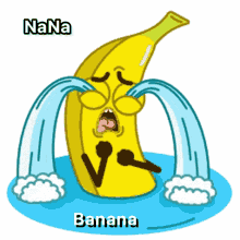 Crying Sad Yellow Banana Tears