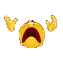 Crying Smiley Face Eyes Closed Mouth Open Sticker