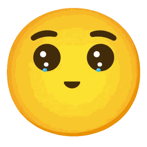Crying Smiley Face With Tears Sticker