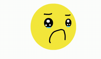 Crying Smiley With Blue Tears GIF