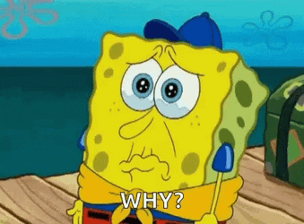 Crying Spongebob Whyyy GIF