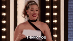 Crying Thank You Ashley Graham GIF