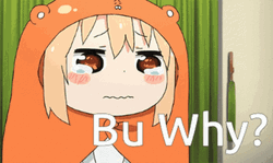 Crying Umaru Asking Whyyy GIF