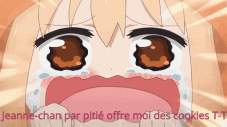 Crying Umaru Chan For Food GIF