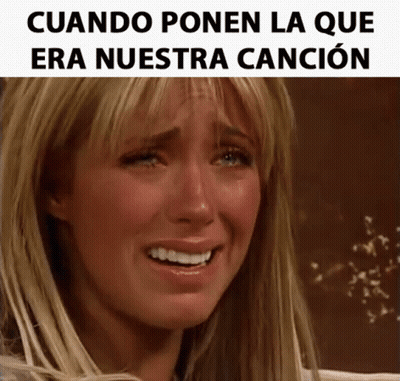 Crying Woman Cuando Ponen La Que Era Nuestra Cancion GIF