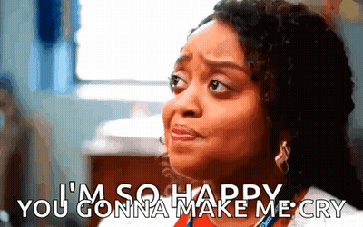 Crying Woman Saying I'm So Happy You Gonna Make Me Cry GIF