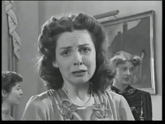 Crying Woman Slapping Face Vintage GIF