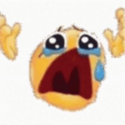 Crying Yellow Smiley Face GIF