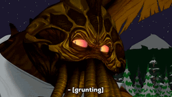 Cthulhu Monstrous Head Octopus Tentacles Grunting GIF