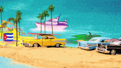 Cuba Beach Travel Cars