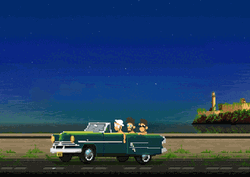 Cuba Car Pixel Art GIF