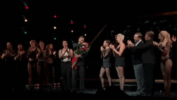Cuba Gooding Jr Tossing Flowers GIF