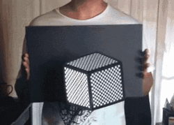 Cube Optical Illusion GIF