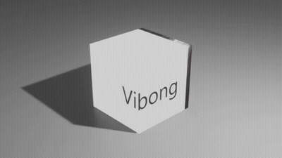 Cube With Word Vibong GIF