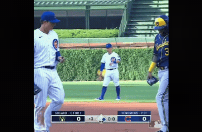 Cubs And Brewers Baseball Game GIF
