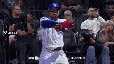 Cubs Baseball Player In Stands GIF