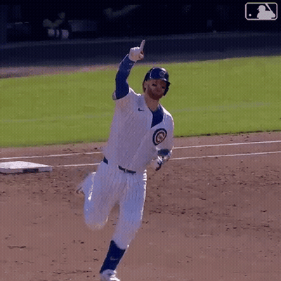 Cubs Baseball Player Running GIF