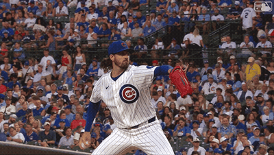 Cubs Pitcher Winding Up To Throw GIF