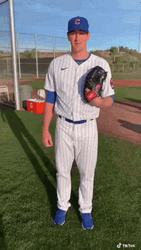 Cubs Player Kyle Hendricks Win Pose GIF
