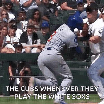 Cubs Playing White Sox Baseball GIF