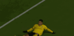 Cucho Hernandez Sliding On Field While Sitting GIF