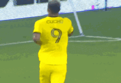 Cucho Hernandez Wagging His Fingers GIF