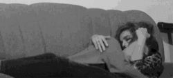 Cuddles Couch Couple GIF