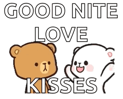 Cuddling Milk And Mocha Bear Good Nite Love GIF