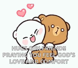 Cuddling Milk And Mocha Bear Hugs Girlfriend GIF