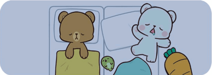 Cuddling Milk And Mocha Bear Sleeping GIF