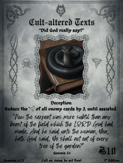 Cult Altered Texts Poster With Snake On Book GIF