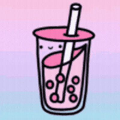 Cup of Bubble Tea with Straw