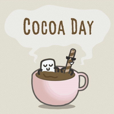 Cup of Cocoa With Marshmallows and Wafer Sticks