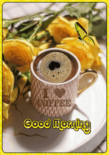 Cup Of Coffee I Love Coffee GIF