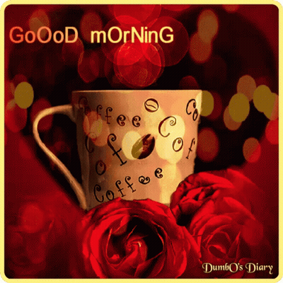 Cup Of Coffee Saying Good Morning GIF