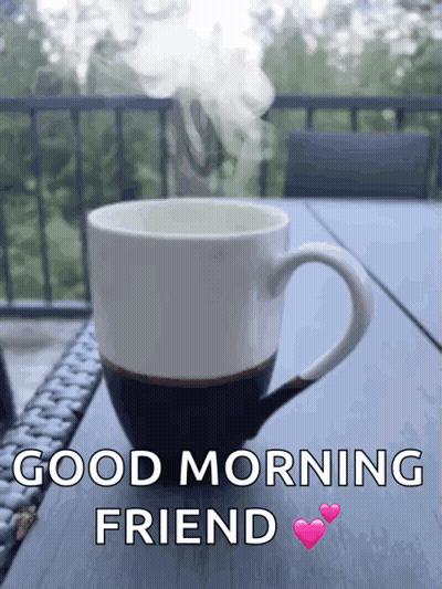 Cup Of Coffee Saying Good Morning GIF