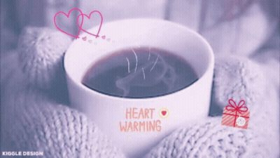 Cup Of Coffee Saying Heart Warming GIF